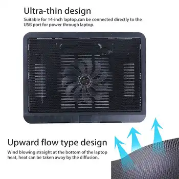 S SKYEE Gaming Laptop Hladilnik za Hlajenje Pad Znanja Prenosni Hladilnik Računalnik USB Ventilator Stojalo za Prenosni računalnik Cooling Pad za 14-palčni