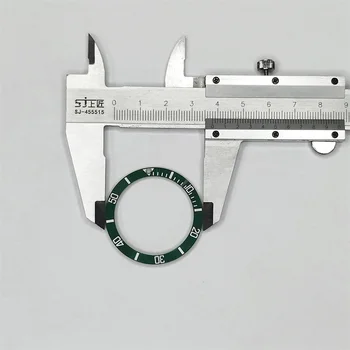Črni/Modri/Zeleni Mens Ure Zamenjajte Pribor Watch Face Keramične Plošče, ki se Vstavi Za 40 mm Sub Samodejno 38 mm