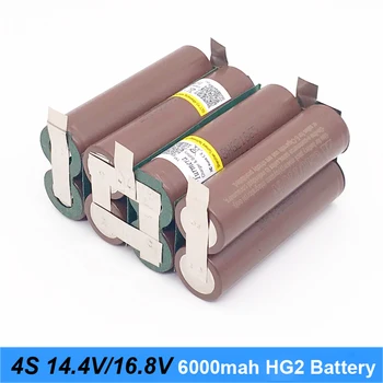 Baterije 18650 hg2 3000mAh 20amps za 14,4 v 16.8 v izvijač baterije vara spajkanje, trakovi 4S 4S2P 16.8 v baterija (prilagodite)