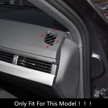 Avto Styling Ogljikovih Vlaken Barve Konzole nadzorna plošča Air Outlet Okvir Pokrova Trim Za Audi A4 B9 A5 2017-21 LHD Notranja Oprema