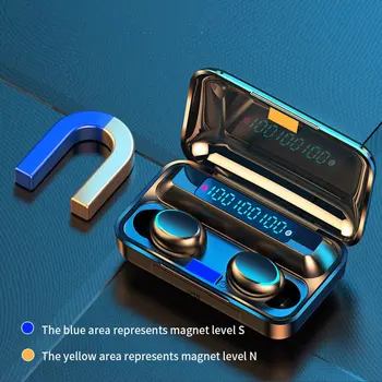 Lahki F9 Brezžične Slušalke Tws V uho Šport Stereo Dotaknite se možnosti Brezžično Slušalko 5.0