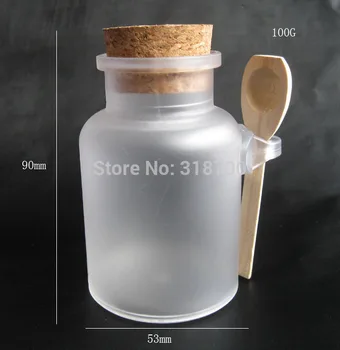 24 x 100 g kopel soli ABS Steklenico, v prahu, 100 ml plastenka, kopalna sol steklenico z leseno žlico