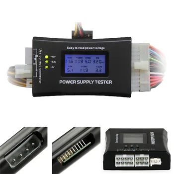 Računalnik PC Napajanje Tester za Preverjanje 20/24 pin SATA HDD ATX Merilnik BTX LCD Vroče Prodaje Padec Ladijskega prometa