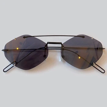 Moda Rimless sončna Očala Ženske blagovne Znamke Oblikovalec Vintage Retro sončna očala Ženski UV400 Odtenki