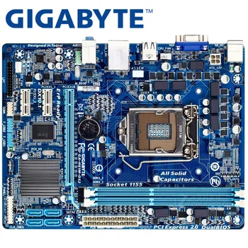 GIGABYTE GA-H61M-DS2 Desktop Motherboard H61 Socket LGA 1155 i3 i5, i7 DDR3 16 G uATX UEFI BIOS Original H61M-DS2 Uporablja