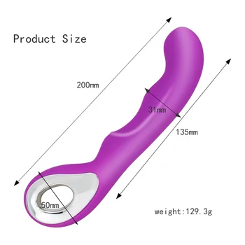Dildo AV S/L Velikost G Spot Shocker Vagina Vibrator Palico Čarobno Palico, USB Polnilne Ženska Masturbacija Erotično Sex Igrače za Ženske
