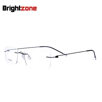Do Leta 2020 Preseči Svetlobe Čistega Titana Okvir Non-Vijak Kratkovidnost Recept EyewearSpectacle Eye Glasses Moški Ženska Optični Okvir Oculos