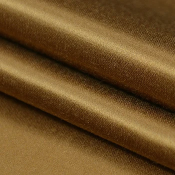 Navaden barve, debel 48momme svila bombaž saten tkanine, svila mešana tkanina za obleko,SCT680