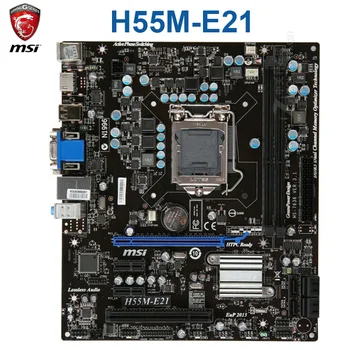 MSI H55M-E21 matična plošča Intel H55 LGA 1156 DDR3 8GB DDR3 1600 Core i7/Core i5/Core i3 Namizje H55 Mainbaord DDR3 1156