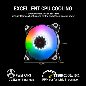 VROČE-ZLATO POLJE SF120 RGB Vse-V-Enem Tekoče CPU Hladilnik z Radiator Vodno Hlajenje Hladilnik Sistem za AMD CPU Vode, Hladilnik