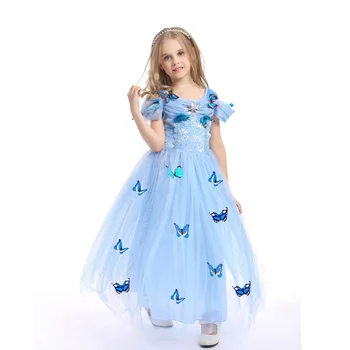Disney Zamrznjene Cosplay Obleko Aisha Princesa Obleko Otroka Obleko Dekle Oblačila Darilo Za Rojstni Dan Stranke Kostum Nakit Polje