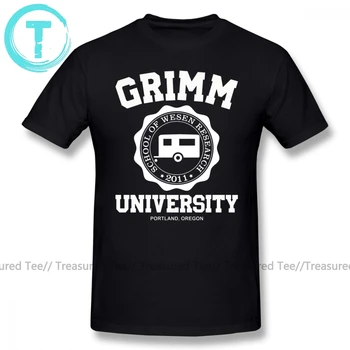 Grimm T Shirt Grimm Univerze T-Shirt Kratek Rokav Smešno Tee Majica Moški 100 Bombaž 5x Grafični Plaži Tshirt