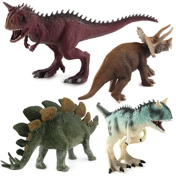 Jurassic Dinozavri Modeli Plastične Živali Figuric Igrače Carnotaurus Stegosaurus Triceratops Zbirka Darilo