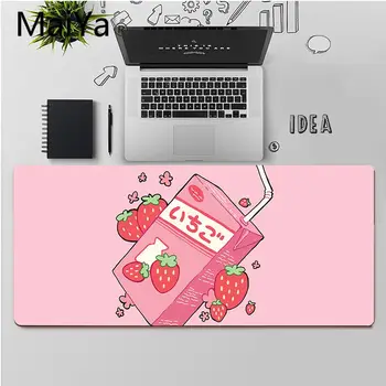 Maiya Vrh Kakovosti Kawaii Japonski Jagode Mleka Velike Mouse pad PC Računalnik mat Brezplačna Dostava Velik Miško, Tipke Tipkovnice Mat