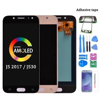 Super Amoled zaslon LCD Za Samsung Galaxy J5 2017 J530 J530F LCD-Zaslon, Zaslon na Dotik, Računalnike Montažo lcd za J5 Pro 2017 J5 Duo