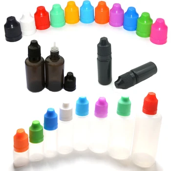 50pcs 3ml-120ml Mehko PE Plastični Kapalko Steklenica Prazna 30ml E Tekočino Iztisnite Posodo z Childproof Skp