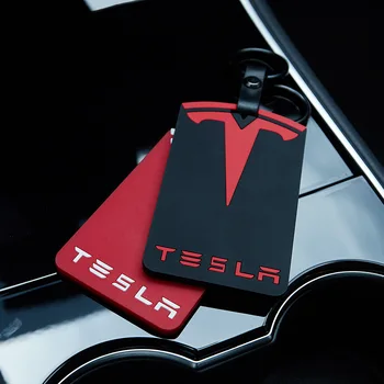 Za Tesla Model 3 silikagel Ključ Imetnika Kartice Zaščitnik ključnih verige 4Colors