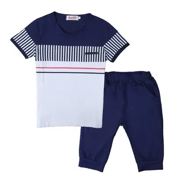 Baby Boy Poletne Obleke Nove korejski Fantje Oblačila, ki Otrok Oblačila Moda Priložnostne Šport Kratek Rokav Bombaž otroška Oblačila