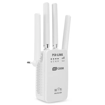 PIXLINK AC1200 WIFI Vmesnik/Usmerjevalnik/Dostopno Točko Brezžičnega 1200Mbps Range Extender Wi-Fi Signala Ojačevalnika 4 Zunanje Antene