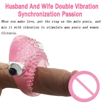 Eno Frekvenco Vibracije Silikona z vibriranjem Petelin Obroč Spolnih Igrač za Moške Vodoodbojne Penis Prstan Analni Igrače