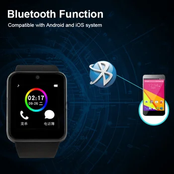 Pametno Gledati GT08 S Kamero, Bluetooth Smartwatch KARTICE TF Kartico v Režo za Fitnes Dejavnosti Tracker Sport Smart Whatch Pazi Za Android