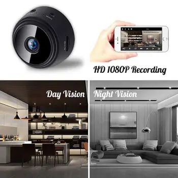 1080P Wifi, Mini Fotoaparat, Home Security Kamera, WiFi, DV Video Night Vision Brezžična nadzorna Kamera, Oddaljeno Spremljanje Telefon App