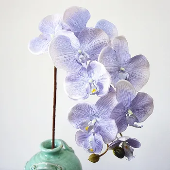 10 Glav Umetni Cvetovi Orhidej Evropske Retro slogu Metulj Orhideje Doma svate, Dekoracijo ponaredek svile flores