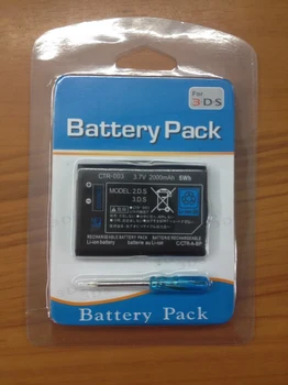 2000mAh 3,7 V Litij-ionske Baterije za Nintendo 3DS Zamenjava baterije z orodji,