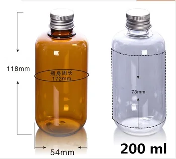 10PCS 100 300 ML, Rjavi Prozorno Plastično Parfum Pakiranje Steklenica za Vodo za Pijačo Pakiranje 6 10 OZ Posodo Banka Brezplačna Dostava