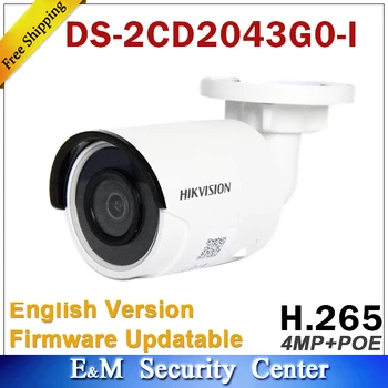 Originalni angleški Hikvision DS-2CD2043G0-I zamenjajte DS-2CD2042WD-I 4MP POE Omrežna Bullet Surveilliance CCTV IR Kamera Varnost