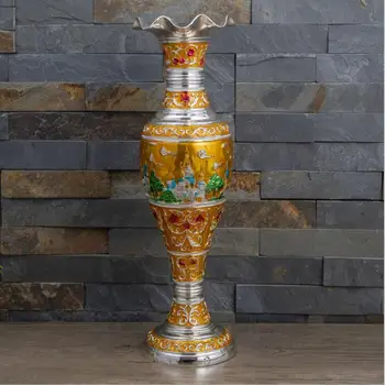 Visoka kakovost H39CM kovin vaze namizje vaze za rože cvet lonec velika vaza za dnevna soba dekoracijo
