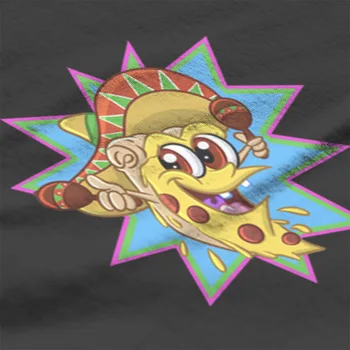 Mehiška Pizza Risanka Izberite Barvo Ozadja T-Shirt Bombaž Pari Ujemanje Grafični Cosplay 4XL 5XL 6XL 29879