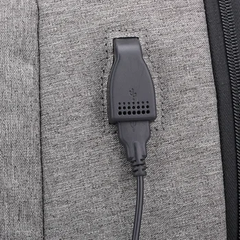 Ženske USB polnjenje nahrbtnik nepremočljiva torba, velika zmogljivost Moški Ženske anti-theft kodo za zaklepanje potovalne torbe za Mladega študenta