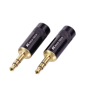50pcs Stereo Jack 3,5 mm pozlačeni 3,5 mm Vtič Priključek, Spajkanje tip za slušalke mikrofon slušalke popravilo DIY