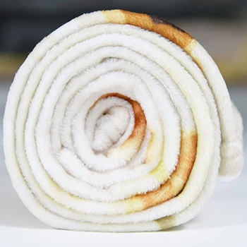 3D Tiskanih Mehiško Tortiljo Palačinka Odejo Mehko Toplo Flanela Burrito Hrano, Odeje Letalo Potovanje Vrgel Nap Zaviti Plišastih Odejo