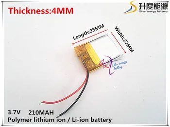3.7 V,210mAH,[422225] PLIB; polimer litij-ionska / Litij-ionska baterija za GPS,mp3,mp4,mp5,dvd,bluetooth,model igrača