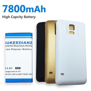 7800mAh EB-BG900BBC Visoko Zmogljivost Baterije Za Samsung Galaxy S5 S 5 GT i9600 G900 SM G900A G900H G900F + Batery Vrata Primeru