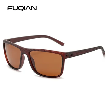 FUQIAN 2020 Polarizirana Moških sončna Očala Novo Kvadratnih Moški je Sonce Očala Edinstven Design Očala Moda Vožnje Očala UV400