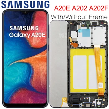 Za Samsung Galaxy A20e A202 A202F A202DS Zaslon, Zaslon na Dotik, Računalnike Skupščine A202 A202F/DS Za SAMSUNG LCD A20e