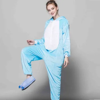 Ženske combinaison pyjama odraslih Flanela toplo kigurumi mačka Long Sleeve Hooded Onesie Celotno onepiece živali pižamo kugurumi onisie