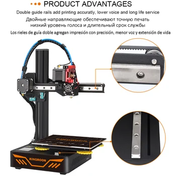 Nadgradnjo KP3S 3D Tiskalnik Nadaljevanje Tiskalnik Visoko Natančnost, Zaslon na Dotik DIY 3D Printer kit impressora 3d Nakup Vnaprej
