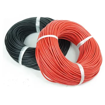 10 Metrov mehko visoko temperaturno odporni silikon žice, Rdeče in črno 10AWG12AWG13 14AWG 16AWG 18AWG visoke kakovosti silikonski Kabel