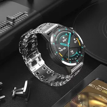 18 MM/20 MM/22 MM Prosojni Trak za Samsung Galaxy Watch 3 41mm/45mm/42mm/46mm Watchband za Huawei GT 2 1 Osebnosti Zapestnica