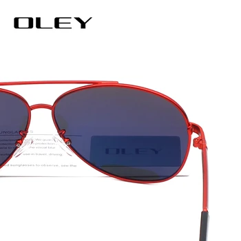 OLEY Klasične blagovne znamke pilot polarizirana sončna očala moški Modni vožnje UV400 očala ženske S celotno luksuzno pakiranje škatle Y7005