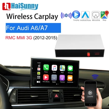 Brezžični Carplay Rekonstrukcija Podporo Android Auto Update Zaslon GPS Multimedia Vzvratno Kamero Za Audi A7 A6 C5 C6 C7 C8 MMI 3G RMC