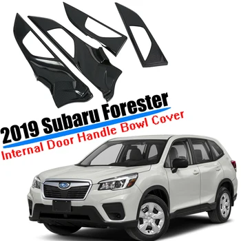 Primerni za 2019 2020 Subaru Gozdar Notranjih Vrat Ročaj Skledo Kritje Trim ABS Ogljikovih Vlaken Slog Avto Styling Avto Dodatki