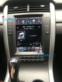 Avtomobilski stereo sistem Večpredstavnostna radio, video, audio Player za ford edge za obdobje 2012-Tesla Slog navpično Zaslon Android avto GPS Navigacija
