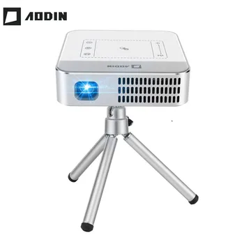 AODIN WOW 150 Ansi Lumen WIFI Smart HD Video Mini Projektor Prenosni LED DLP TV Projektor 4K Tok 100000+ TV in Filmi