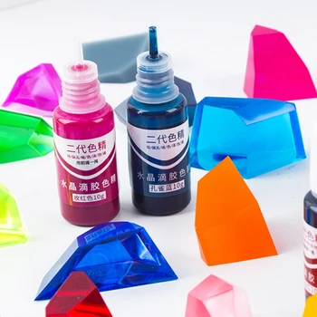 24 Barvah Kristalno Epoksi Pigment UV Smole, Barvila DIY Umetnostne Obrti Nakit Barvilo Set