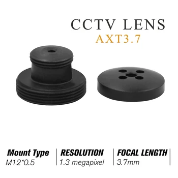 3.7 mm M12 Gumb Objektiv M12 Gori 1.3 milijona slikovnih Pik 80degree Horizontalni Zorni kot F2.0 osnovna Iris za CCTV Kamere